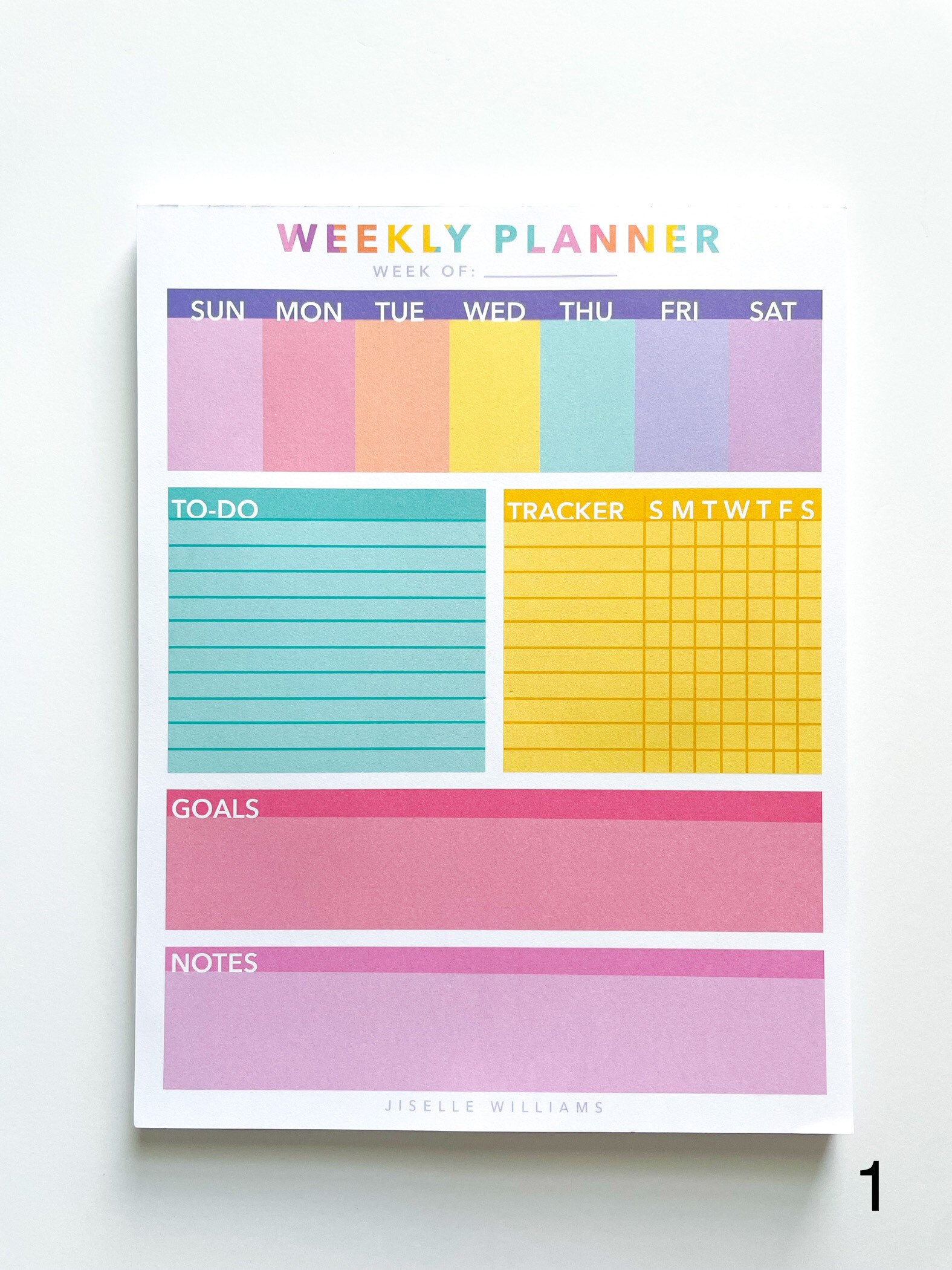 Weekly Planner Notepad 8.5x11 Large Tear off Planner | Etsy