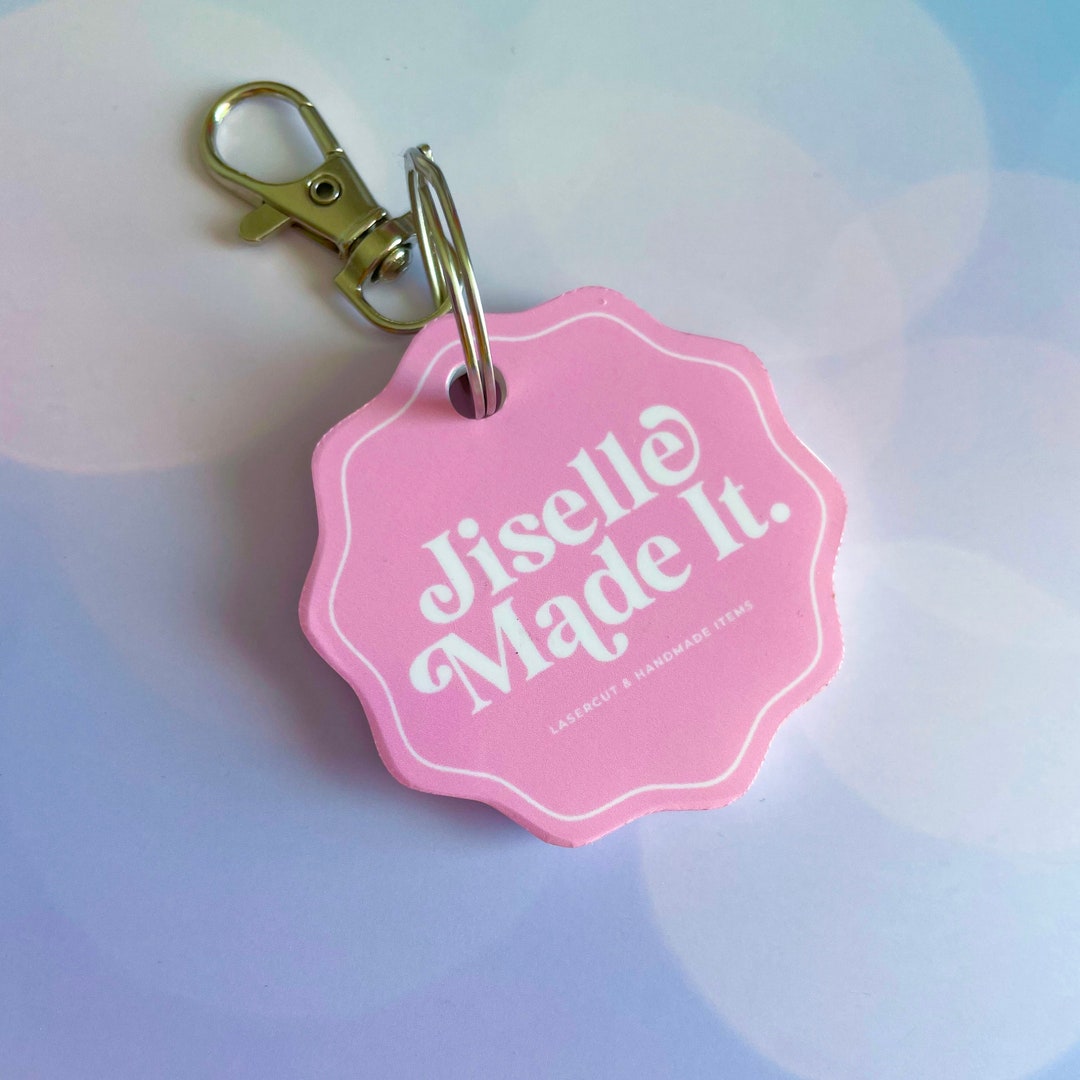 Custom Logo QR Code Keychain, Logo Keychain, Acrylic Keychain, Double Sided Sticker QR Code