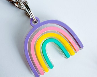 Rainbow Acrylic Keychain