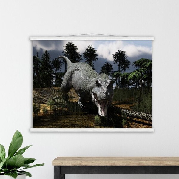 T-Rex Tyrannosaurus Art Poster with Hanger by Paleo Dinosaurs Art - Semi-Glossy Paper Poster & Hanger various sizes up to 24"x32"