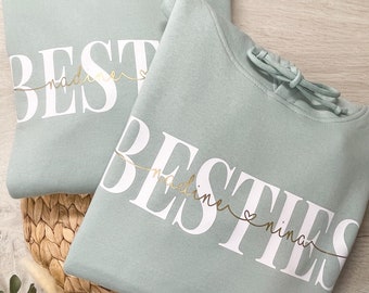 Besties Hoodie- für dich und deine beste Freundin, personalisiert