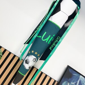 Cartable de football / sac à sucre pour la rentrée scolaire pour les fans de football en vert