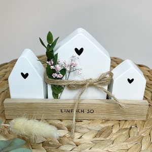 Gift set / Raysin house / decoration souvenir on wooden frame