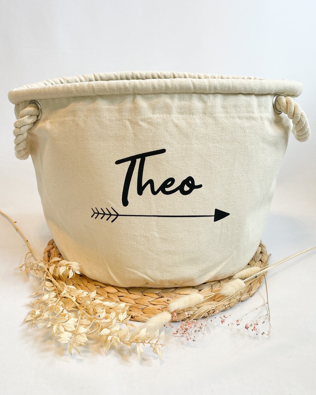 Personalized Storage Basket for the Children's Room With Etsy