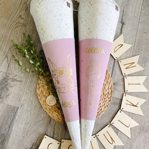 Cartable / sac à sucre ballerine ou lapin, personnalisé avec le prénom