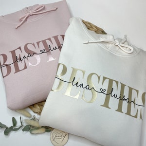 Moletom Besties personalizado para você e seu melhor amigo | Ideia de presente