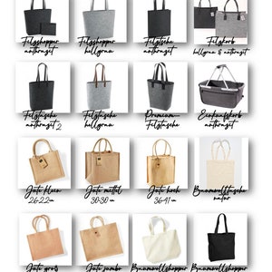 Felt bag with name/ Personalized bag / various bag models image 3
