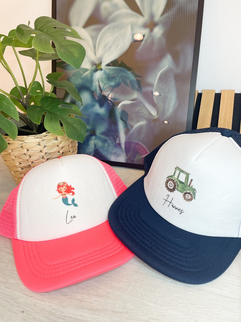 Personalisierte Cap & Tasse / Traktor/Geschenk-Set/ Mütze / Snapback für Kinder und Teenager/ verschiedene Farben Bild 4