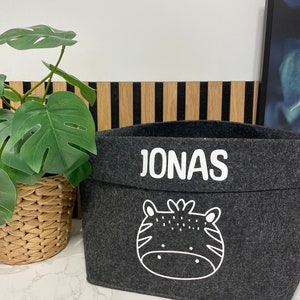 Filzkorb / Aufbewahrungskorb Wickeltisch Kinderzimmer / Geschenkkorb/Babygeschenk