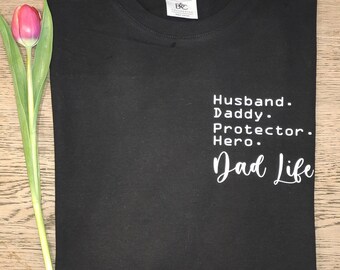 T-Shirt Dad Life Geschenk für Papas zu Vatertag, Weihnachten oder Geburtstag
