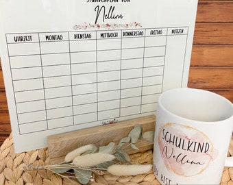 Personalized glass timetable, washable whiteboard maker