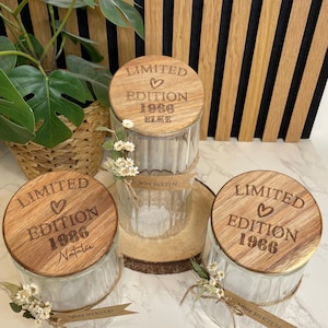 Limited Edition / Geburtstagsgeschenk runder Geburtstag / Keksdose Vorratsglas