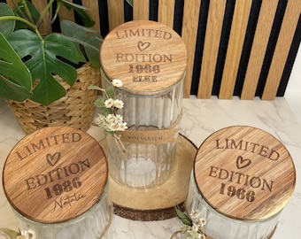 Edizione limitata / Regalo di compleanno rotondo / Barattolo per biscotti