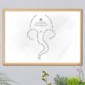 Digital Download A4 & A3 Ganesha with Mantra