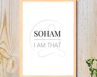 Digital Download A3 Soham (I Am That) Mantra