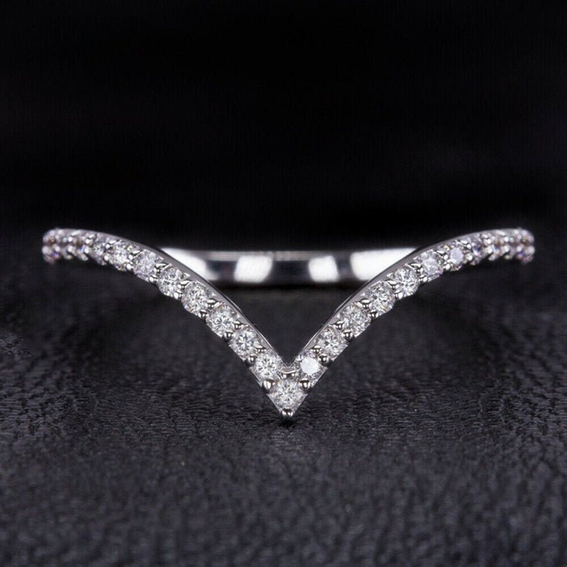 V shape ring / v type wedding ring/ wedding support ring / Etsy