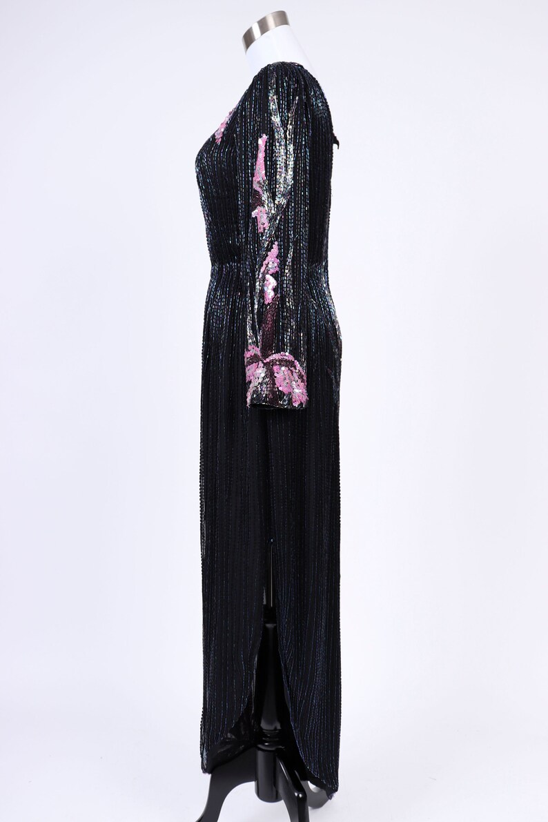 1980s Beaded Satin Gown by Bob Mackie | XS/S