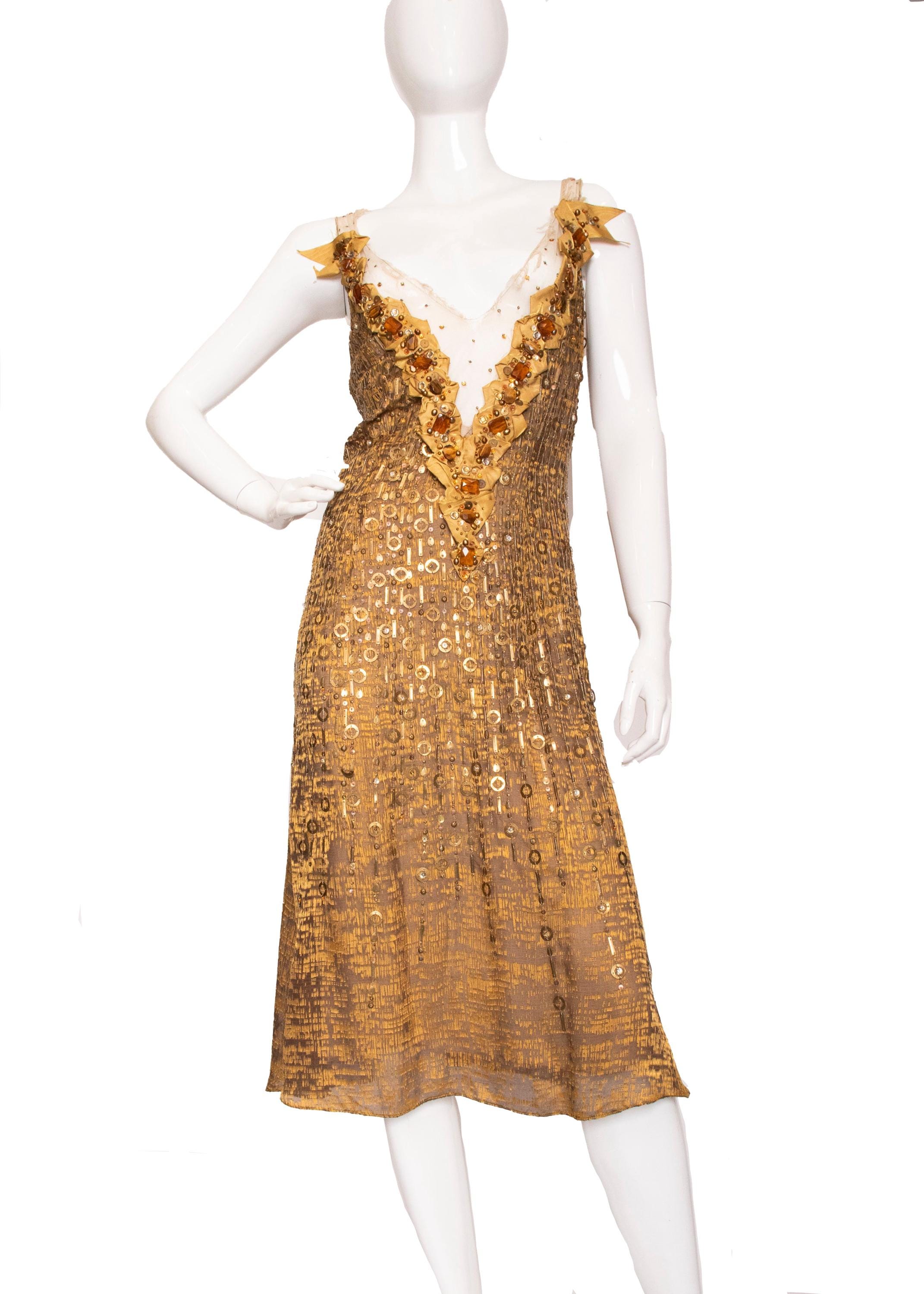 carolina herrera gold dress Carolina Herrera Gold Dress