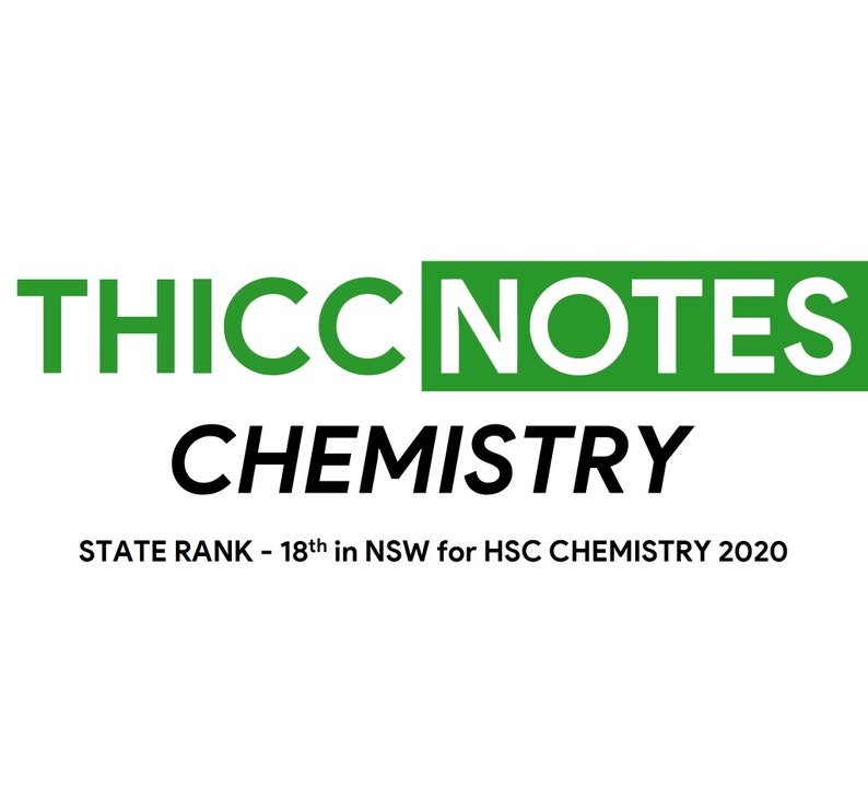 STATE RANK HSC Chemistry Notes image 1