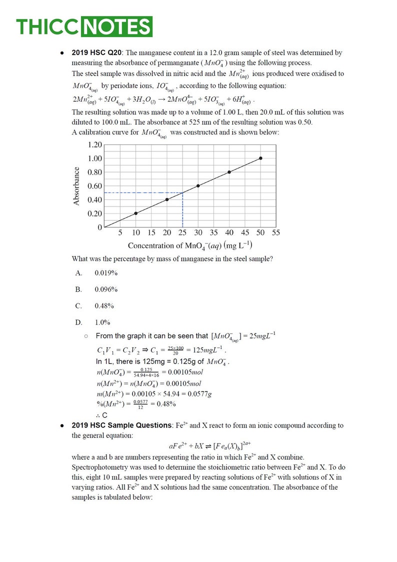 STATE RANK HSC Chemistry Notes image 7