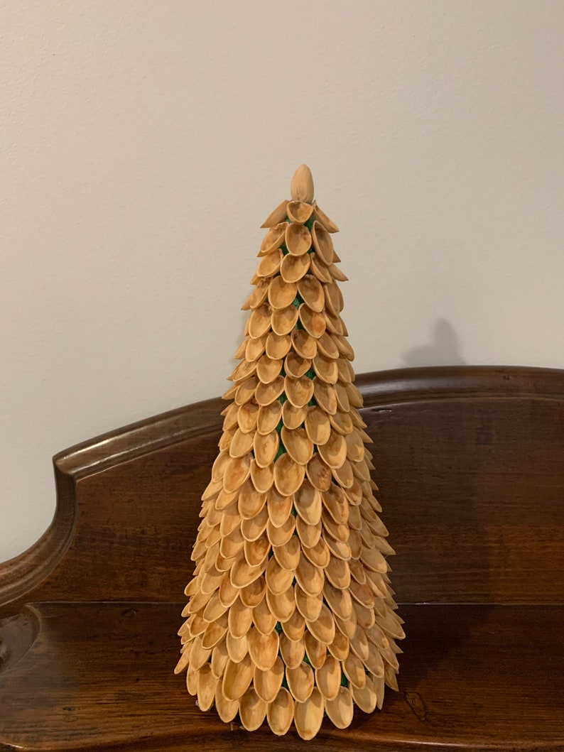 Pistachio Shell Christmas Trees Etsy