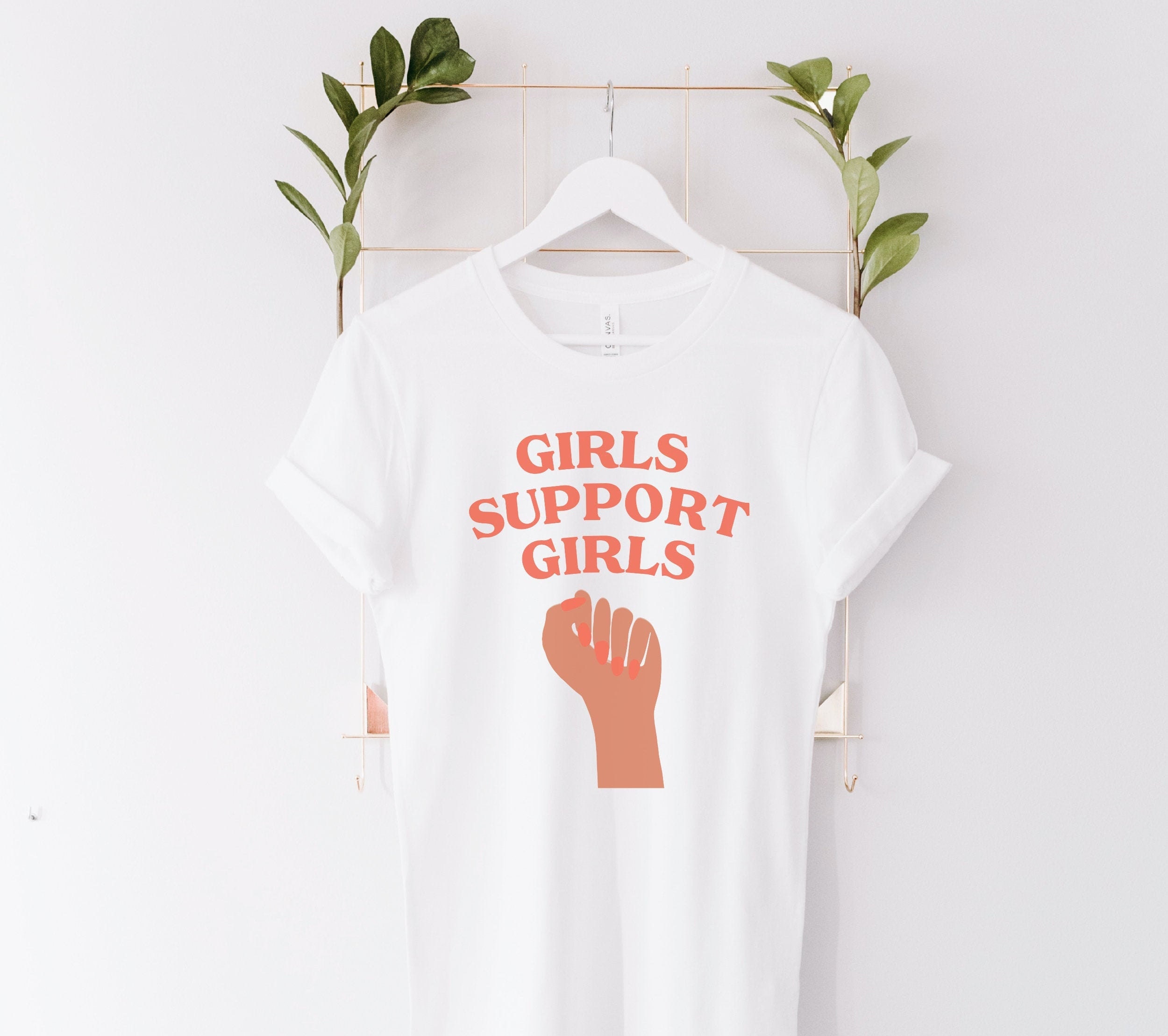 Girls Support Girls Unisex Tshirt Feminist Shirt Women Etsy