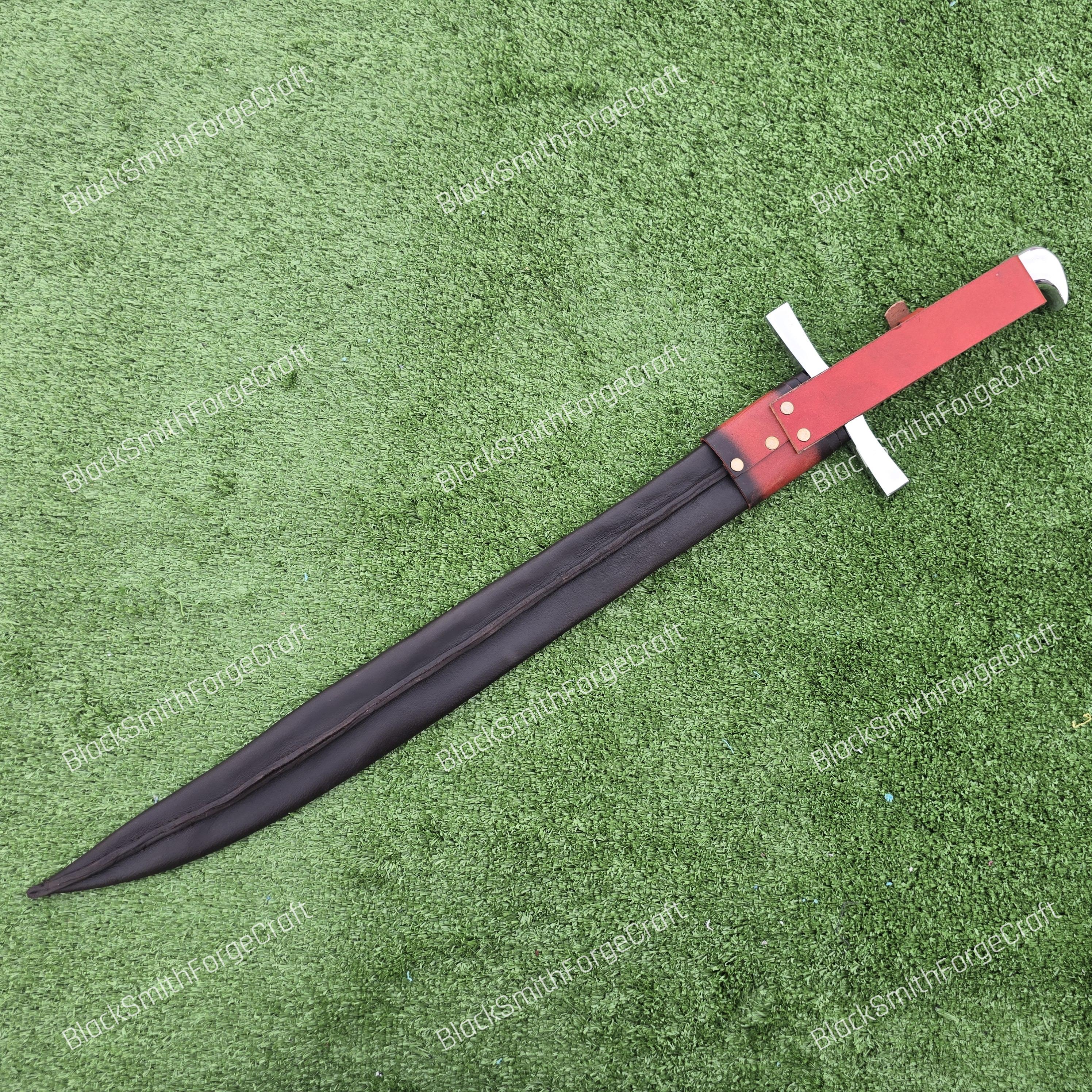 Handcrafted Grosse Messer Falchion Replica Sword: Full Tang Steel