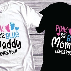 pink oder blau wir lieben dich svg