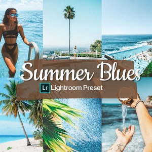 Lightroom Mobile Presets For iPhone & Android Summer Blues Bright Tropical Vacation Beach Tan Sunkissed Photo Filter