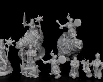 Zauberer und Priester | östliches Reich | Onmioji Miniaturen | 10mm
