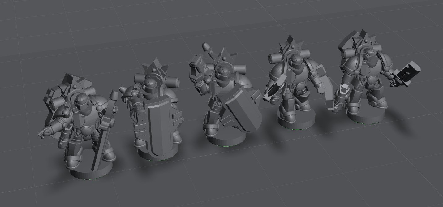 Orbital Knights Blade Veterans (x10) | 8mm | KMFP Designs