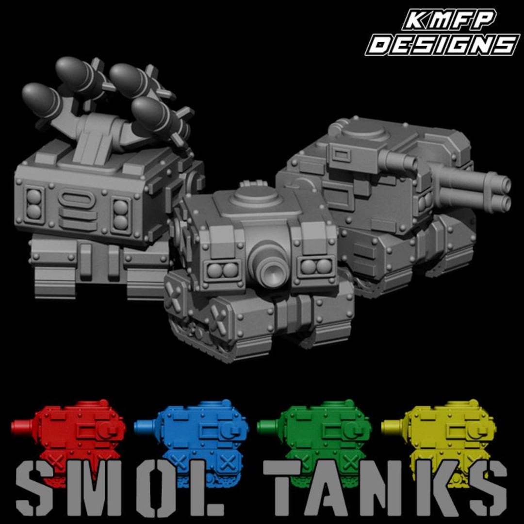 SMOL Tanks | 6/8mm | KMFP Designs - Etsy