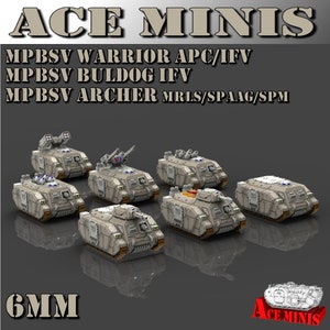 MPBSV Warrior apc/ifv/mrls/sppag/spm | Orbital Knights | 6/8mm | ACE Minis