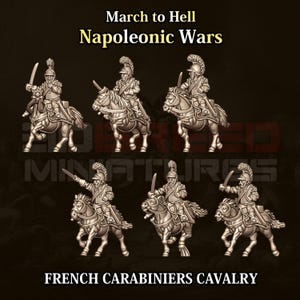 French Carabiniers Cavalry | Napoleonic Wars | 3DBreed Miniatures | 15mm scale