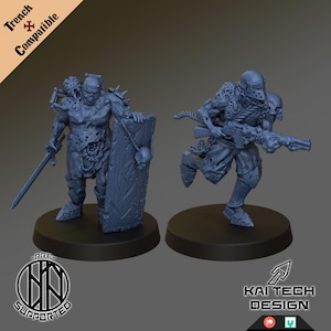 Corpse Guard (x2) | Black Grail | 32mm scale | KaiTech Design