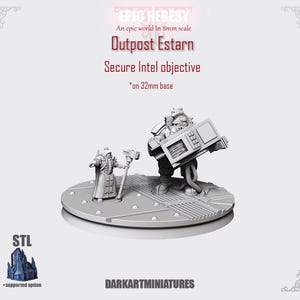 Secure Intel objective (x1) | Outpost Estarn | Dark Art Miniatures | 8mm scale