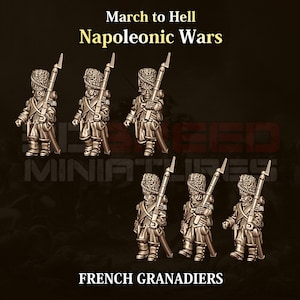 French Grenadiers | Napoleonic Wars | 3DBreed Miniatures | 15mm scale
