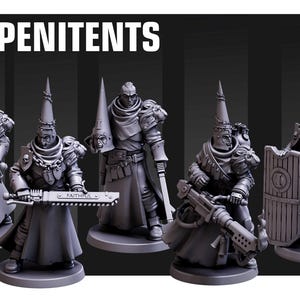 The Penitents | 32mm scale | Red Pilgrim Miniatures