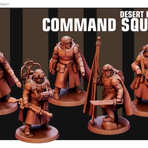 Esquadrão de Comando 2 | Falcões do Deserto | Escala 32 mm | Miniaturas Red Pilgrim