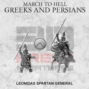 Spartan Leonidas General | Ancient World | 3D Breed Miniatures | 15mm scale