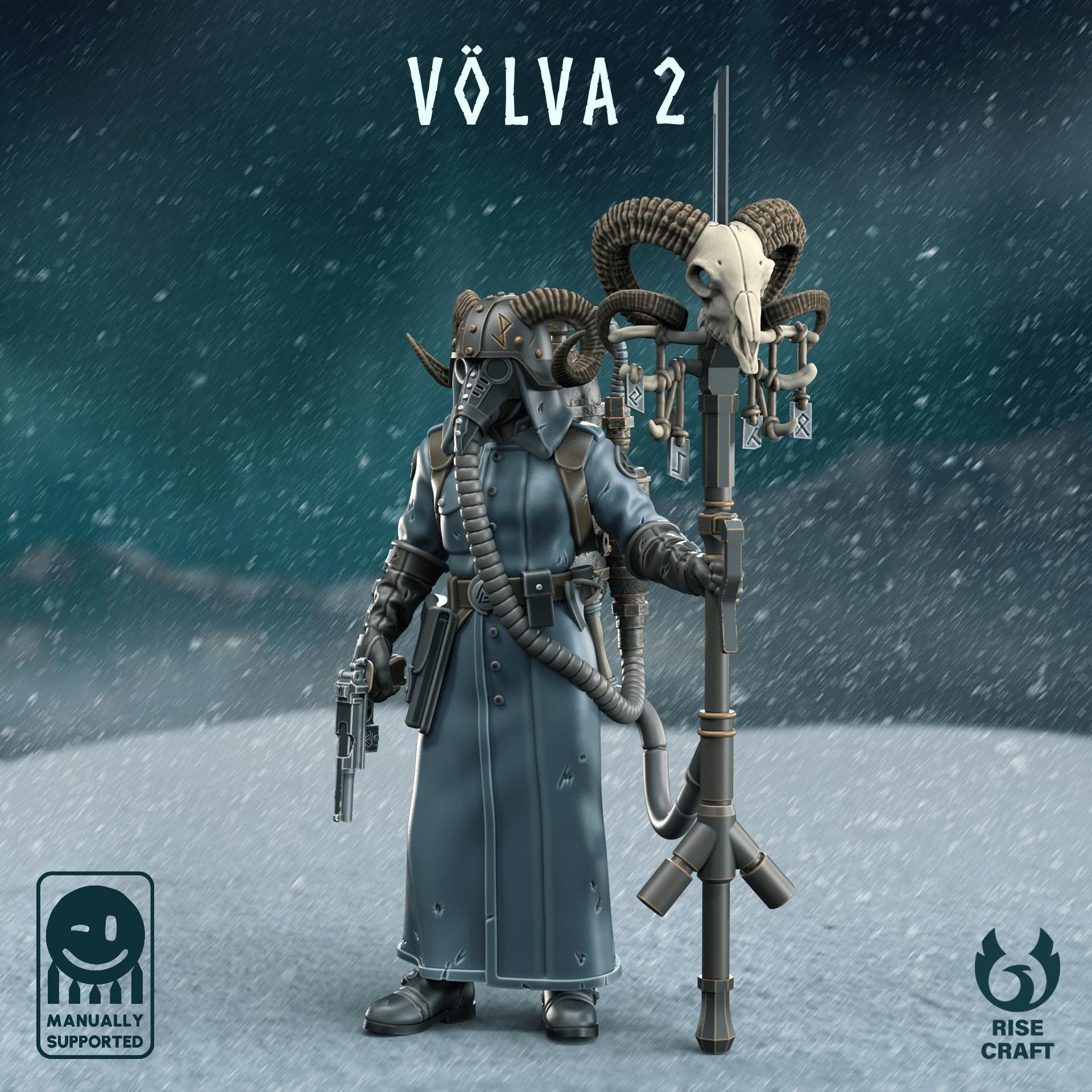 Volva (x1) | Trenches of Midgard | 32mm Scale | Rise Craft - Etsy