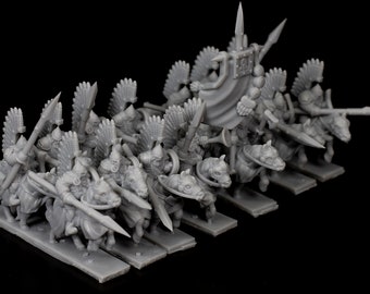 Winged hussars | Eastern Empire | Bogtir riders | Onmioji Miniatures | 10mm