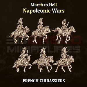 French Cuirassiers Cavalry | Napoleonic Wars | 3DBreed Miniatures | 15mm scale