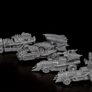 Dragsters (x4) | Orcs | Raider of Cendre | 6/8mm scale