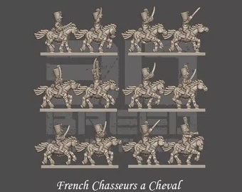 French Chasseurs a Cheval | Battle of Lodi, 1796 | 3DBreed Miniatures | 10mm |