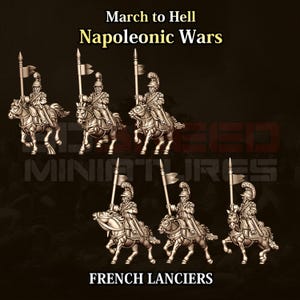 French Lancier Cavalry | Napoleonic Wars | 3DBreed Miniatures | 15mm scale