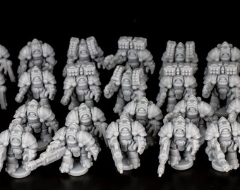 Orbital Knights Heavy Armour Infantry (x28) | 8mm | KMFP Designs