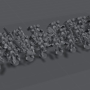 Orbital Knights Assault squad A (x32) | 8mm | KMFP Designs