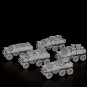 Trucks (x5) | Legion of Cendre | 6/8mm scale