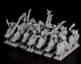 Orcs | Riders | Green Skin Miniatures | 10mm